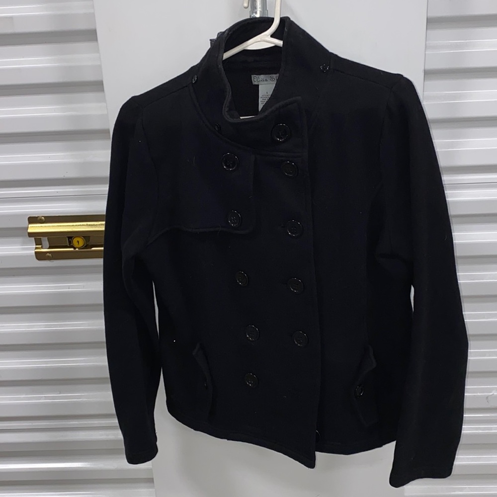 Olivia sky pea coat size large